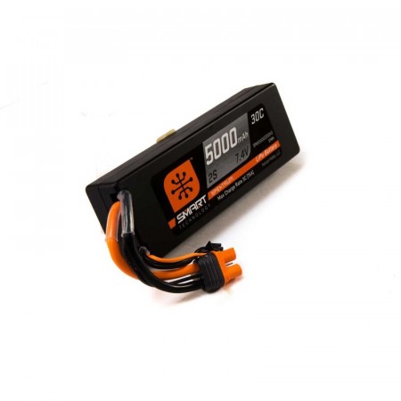 Spektrum 7.4V 5000mAh 2S 30C Smart LiPo Hardcase Battery: IC3