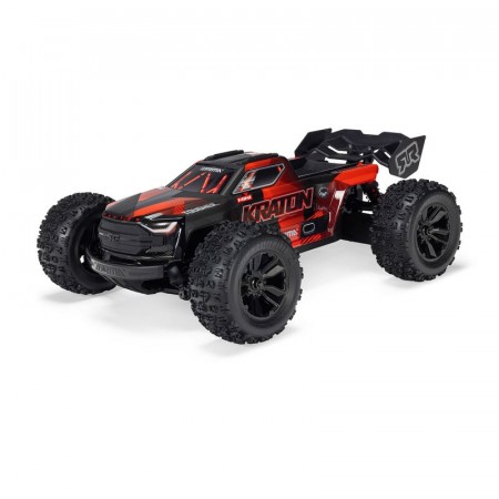 Arrma 1/16 MINI KRATON 3S DSC 4X4 RTR Brushless Speed Truck, Black/Red