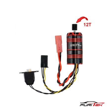 FURITEK UNITY PRO 3500kv 2-in-1 Micro FOC Brushless System FOR REDCAT ASCENT-18
