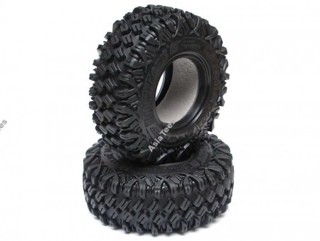 Boom Racing HUSTLER M/T Xtreme 1.9 MC1 Rock Crawling Tires 4.19x1.46 SNAIL SLIME™ Compound w/2-Stage Foams (Ultra Soft) 