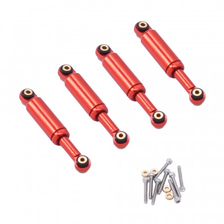 Hobby Details Shocks for Axial SCX24 4pcs/set - Red