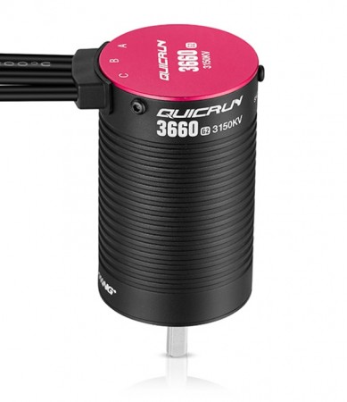 Hobbywing Motor QuicRun 3660SL 3150kV G2 Sensorless 1/10 (5mm Shaft)