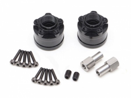 Boom Racing XT512 5-Lug Aluminum 12mm Wheel Hub Adapters 12mm Offset (2)