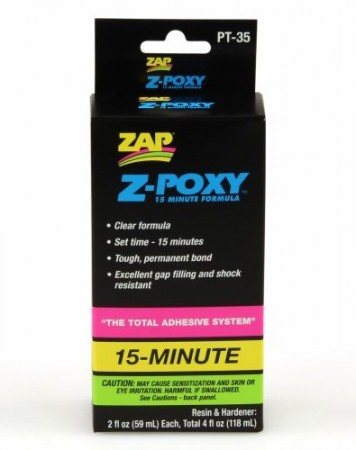 Zap Z-Poxy - 15 minutters Epoxy (59ml x2) PT-35