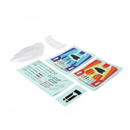 Losi Lightweight Body and Wing, Clear: Mini-B, BL