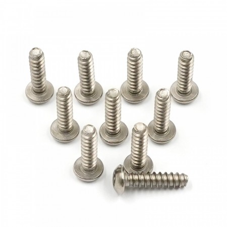 Yeah Racing Titanium G2 Hex Socket Button Head Self-drilling Screw (3x12mm) - 10pcs