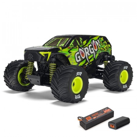 Arrma 1/16 GORGON GROM 4X4 RTR Brushed Monster Truck (Battery and Charger Included), Yellow