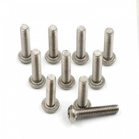 Yeah Racing Titanium G2 Hex Socket Button Head Screws M3 x 14mm 10pcs