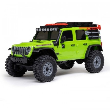 Axial 1/30 SCX30 Jeep Wrangler JLU 4X4 RTR Brushed Rock Crawler (Battery and Charger Included), Green