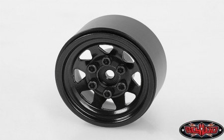 RC4WD Stamped Steel 1.0in Stock Beadlock Wheels (Black)