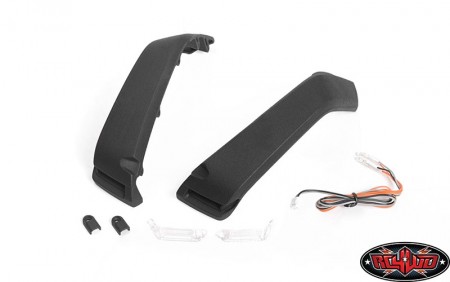 CChand Fender Flare Set W/ Lights + LED Lighting System for Axial 1/10 SCX10 III Jeep (Gladiator/Wrangler)
