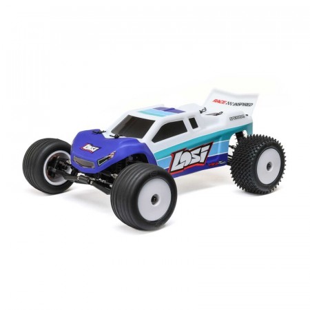 Losi 1/18 Mini-T 2.0 V2 2WD Stadium Truck Brushless RTR (battery and charger included), Blue 