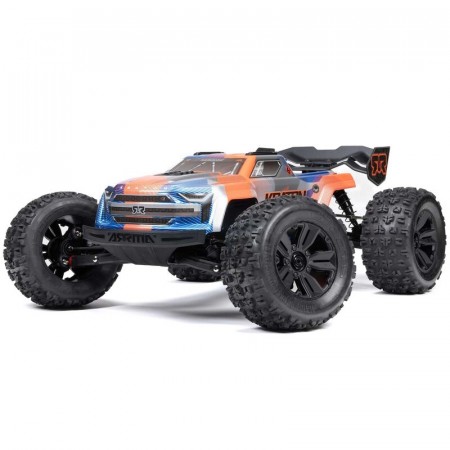 Arrma 1/8 KRATON 6S V6 4X4 BLX Brushless Speed Monster Truck RTR, Blue/Orange