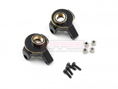 Team Raffee Co. Brass Front Steering Knuckle (2) for Axial SCX24