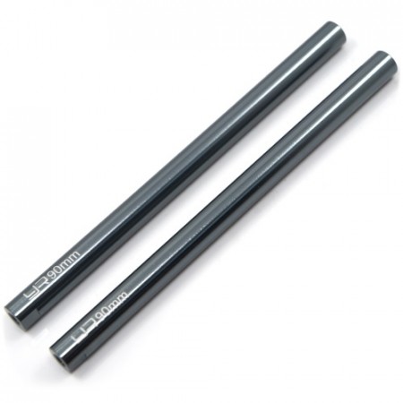 Yeah Racing Threaded Aluminum M3 Link Pipe 6x90mm 2pcs GunMetal