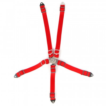 Yeah Racing 1/10 RC Scale Accessory Safety Belt Red