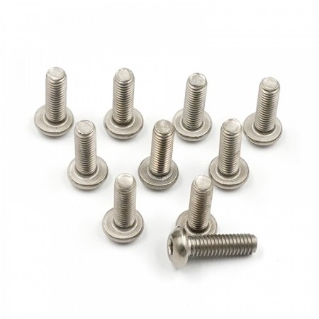 Yeah Racing Titanium G2 Hex Socket Button Head Screws M3 x 10mm 10pcs