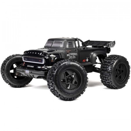 Arrma 1/8 NOTORIOUS 6S V6 4X4 BLX Brushless Stunt Truck RTR, Black