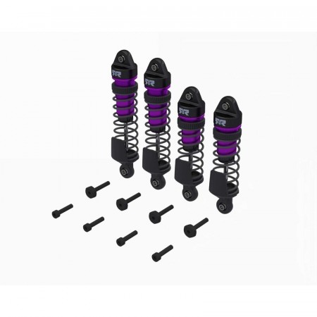 ARRMA Shock Set, Front/Rear Assembled, TBC cSt Oil, Purple (4Pcs): MINI