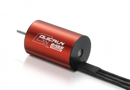 Hobbywing Quicrun 2435SL-4500KV-RED-G2-Shaft-D2.3 Brushless Motor for 1/18 and 1/16 RC Car