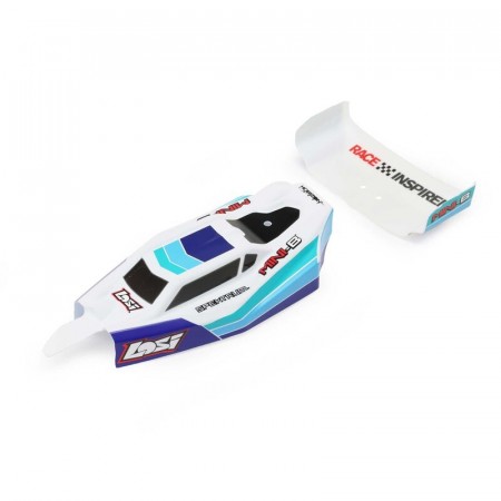 Losi Body and Wing, Blue: Mini-B, BL