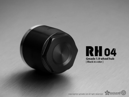 Gmade 1.9 RH04 wheel hubs (Black) (4)