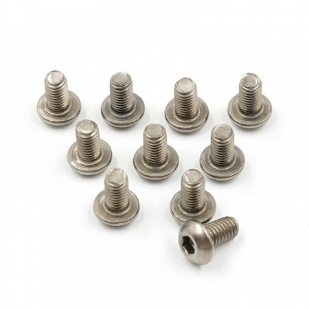 Yeah Racing Titanium G2 Hex Socket Button Head Screws M3 x 6mm 10pcs