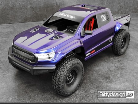 Bittydesign RR-Baja 1/10 Clear Body for 313mm Wheelbase Crawler Pre-Cut