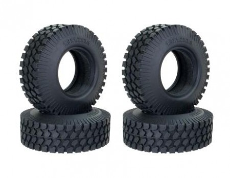 Team Raffee Co. 1.9 Crawler Tire 100mm For Defender D90 D110 TF2 SCX10 Type A (4) Black for Axial SCX10