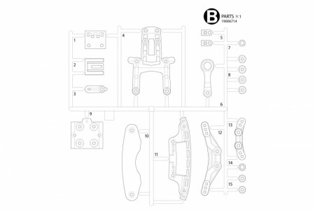 Tamyia B PARTS BAG(B) : 58669