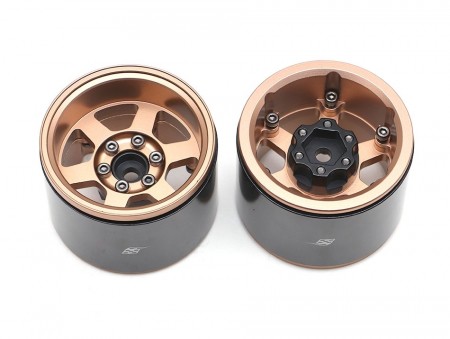 Boom Racing Extra Wide TE37XD KRAIT™ 1.9 Deep Dish Aluminum Beadlock Wheels w/ XT606 Hub (2) Bronze