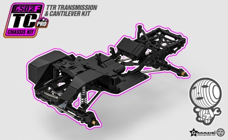 Gmade 1/10 GS02F TC PRO chassis Kit