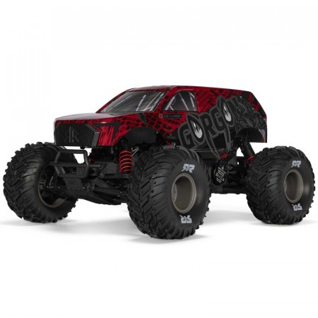 ARRMA 1/10 GORGON 223S 2WD RTR Brushless Monster Truck, Red/Black