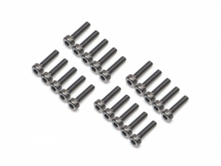Boom Racing ProBuild™ M2x8mm Socket Cap Screw 12.9 Grade Screws (20) Black