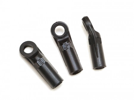 Boom Racing KUDU™ Heavy Duty Rust-Resistant M3 Nylon Rod Ends 23.7mm (Upwards) w/ SST Pivot Ball (5.8x3x7.4mm) (10)