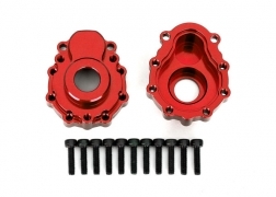 Traxxas Portal housings, outer, 6061-T6 aluminum (red-anodized) (2)