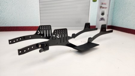 GSPEED GS-V4 Carbon Fiber Chassis Package for SCX10ii axles - Black, Vader Products Skid Plate
