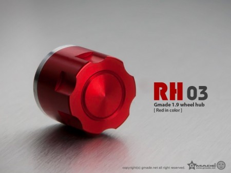 Gmade 1.9 RH03 wheel hubs (Red) (4)