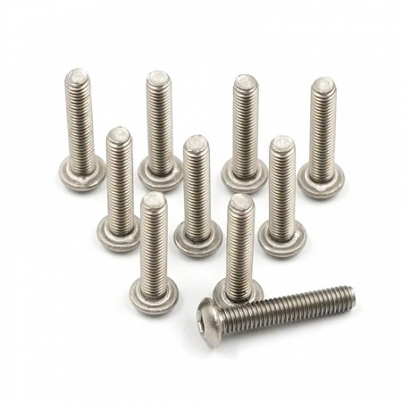Yeah Racing Titanium G2 Hex Socket Button Head Screws M3 x 16mm 10pcs