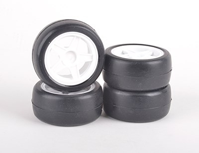 Schumacher Rush Mini Tyres 24 Round Pre-Glued