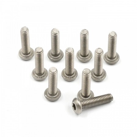 Yeah Racing Titanium G2 Hex Socket Button Head Screws M3 x 12mm 10pcs