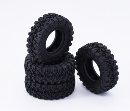 Hobby Details 1.0in A STYLE Micro Tires with Foams 4pcs Set for Axial SCX24