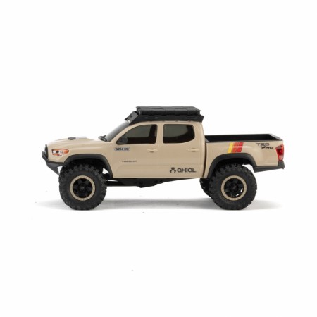 Axial 1/30 SCX30 Toyota Tacoma TRD Pro Overland Edition 4X4 RTR Brushed Rock Crawler, Tan