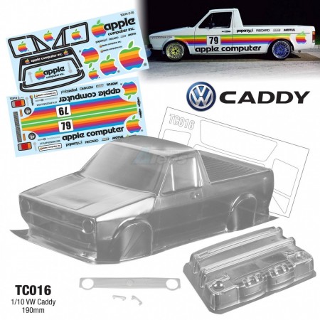 Team C 1/10 VW Caddy (190MM) w/ Apple Computer Sticker
