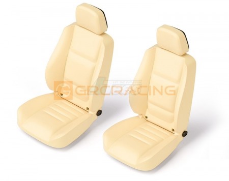 GRC Simulation Cab Multi-directional Adjustable Seat for 1/10 RC Crawler White