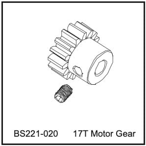 BSD 17T Motor Gear