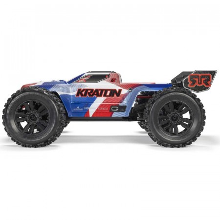 Arrma 1/8 KRATON 4X4 6S BLX BRUSHLESS V6 SPEED TRUCK RTR (Blue/Red) 