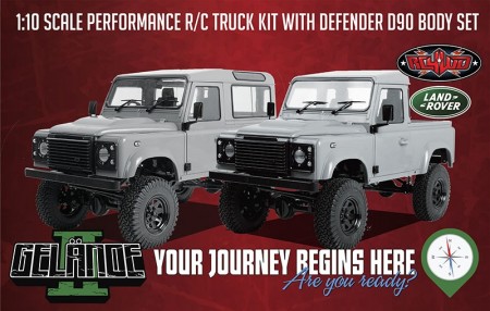 RC4WD Gelande II Kit w/ 2015 Land Rover Defender D90 Hard Body Set
