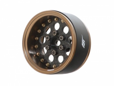 Boom Racing ProBuild™ 1.9in CR6 Adjustable Offset Aluminum Beadlock Wheels (2) Bronze /Carbon Fiber