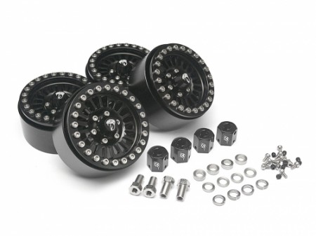 Boom Racing Venomous KRAIT™ 1.9 Aluminum Beadlock Wheels with 8mm Wideners (4) [Recon G6 Certified] Black